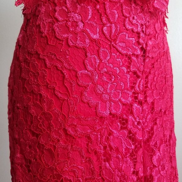 Alexis Red Lace Set Tank Top and Skirt Size S / XS - Picture 4 of 16